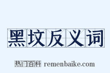 黑坟反义词是什么意思的图片